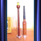 SCOTTISH BAGPIPE PRACTICE CHANTER Natural Rosewood NEW Engraved Mount & Sole