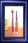 SCOTTISH BAGPIPE PRACTICE CHANTER Natural Rosewood NEW Engraved Mount & Sole