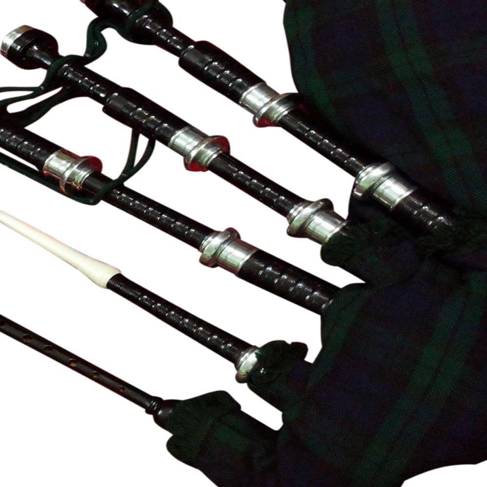 Bagpipes Black Rosewood Silver Mounts/Scottish Bagpipes/Highland bagpipes