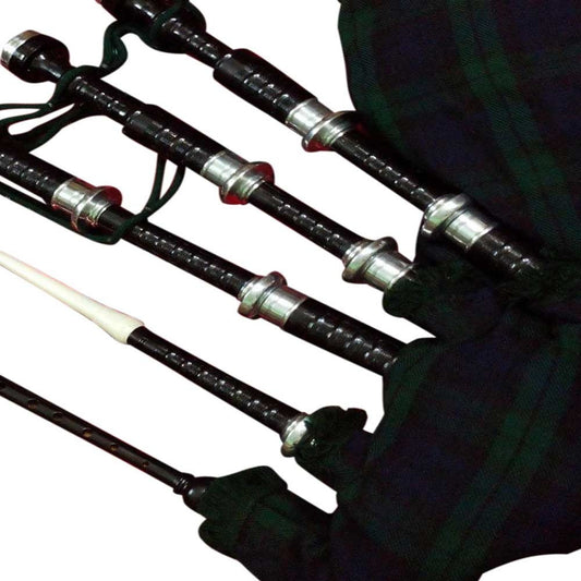 Bagpipes Black Rosewood Silver Mounts/Scottish Bagpipes/Highland bagpipes