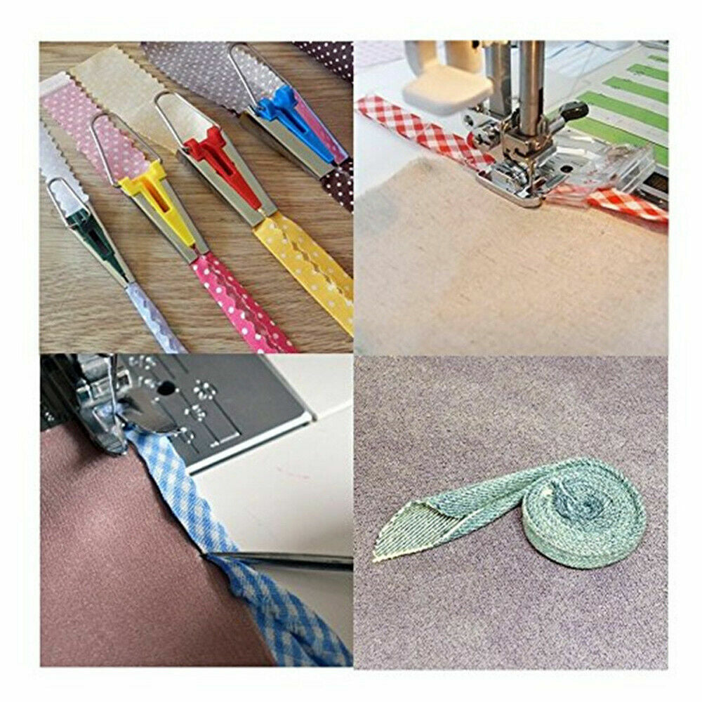 Fabric Bias Binding Tape Maker Kit Binder Tool For Sewing & Quilting-Tc
