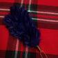 T C Feather Hackle Plume Glengarry Cap Royal Blue/Balmoral Hats feather hackle