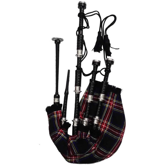 New Great Highland Bagpipes Rosewood Silver Amounts/Scottish Bagpipes with Case
