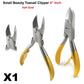 Chiropody Toe Nail Clippers for Thick Nails Cutter 4" Half Gold Colored Handle