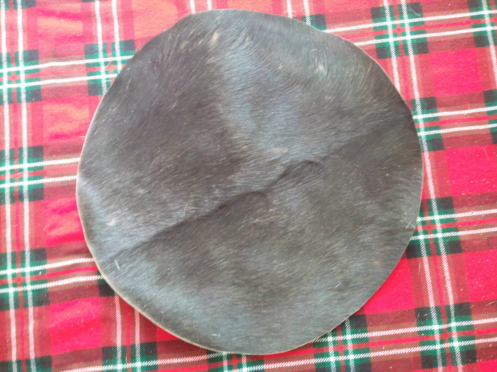 TC Drum Head Goat Skins Hair Black/Medieval drum skins/Tom skins/Bombo