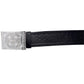 Scottish Belt Black Leather Thistle Embossed Celtic CrossKnot belt Buckle-TC