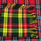 TC Mens Scottish Fly Plaid Buchanan Tartan 48"x48"/Buchanan tartan Kilt Plaid