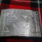 Highland Kilt Belt Buckle Cross Knot Work Chrome Finish/Celtic kilt Buckle