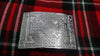 Highland Kilt Belt Buckle Cross Knot Work Chrome Finish/Celtic kilt Buckle