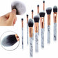 10pcs Marbling Kabuki Professional Make-up Brush Set Brushes Blusher Face Powder