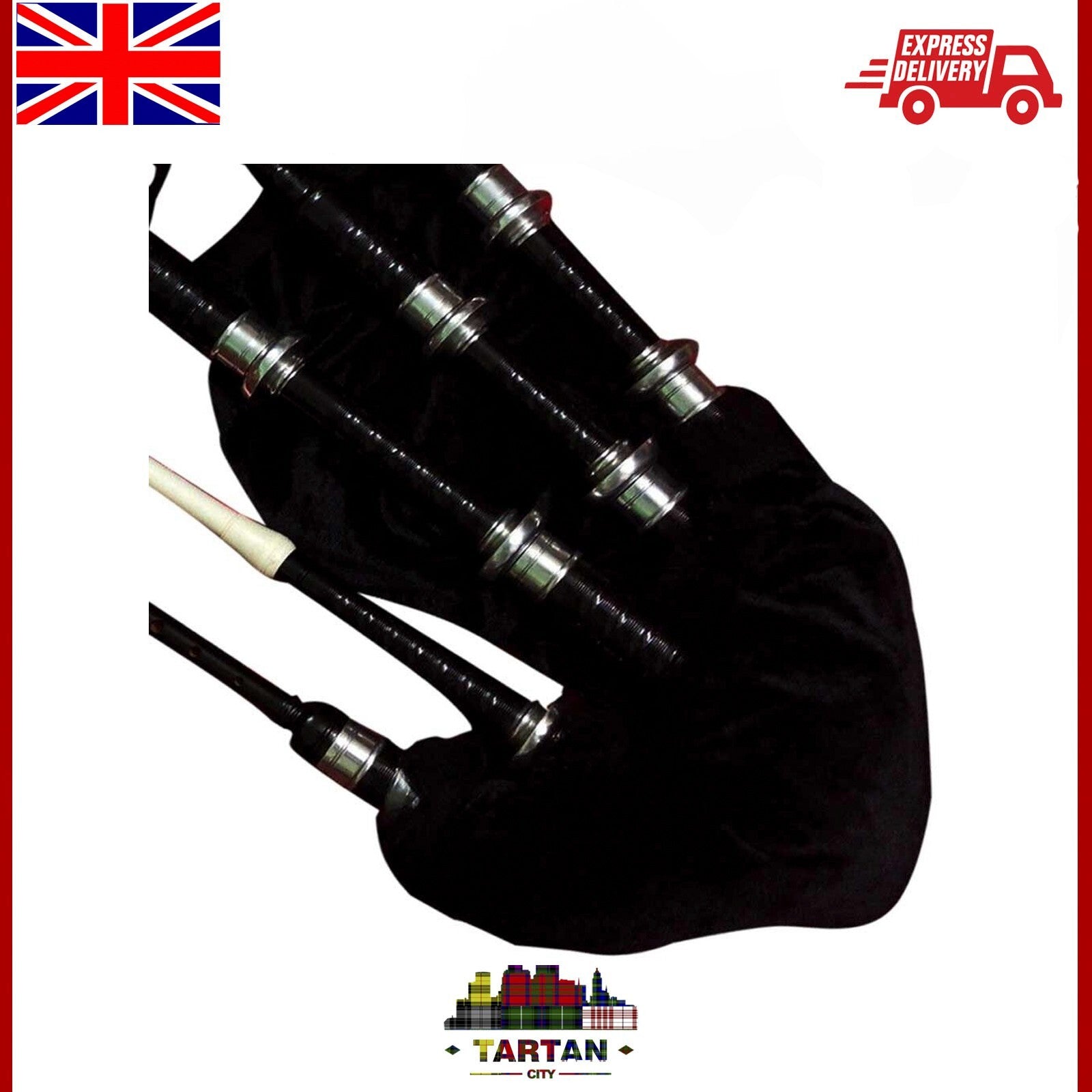 Scottish Tradition: Rosewood Highland Bagpipes with TC Reeds