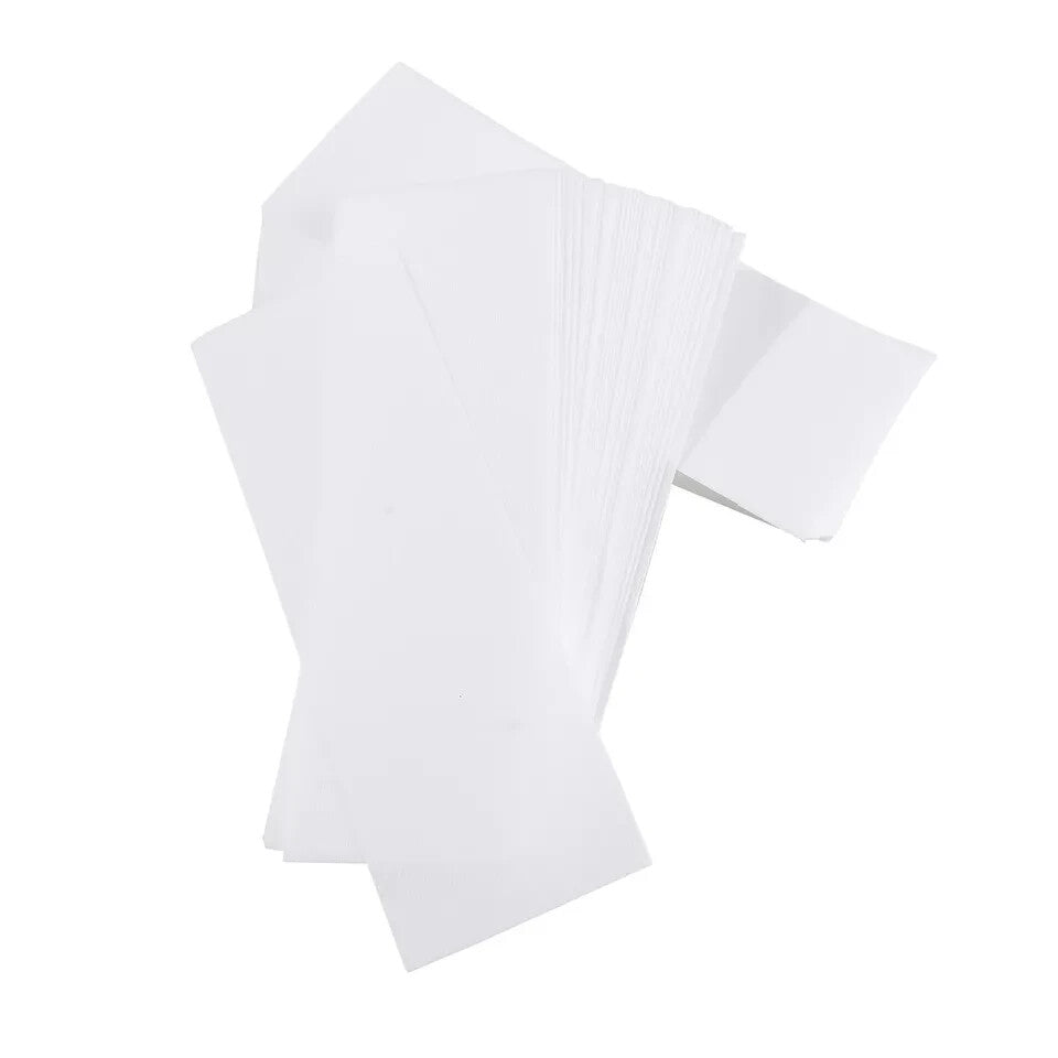 TC 100 x Wax Paper Strips Waxing Leg Body Non - Woven High Quality