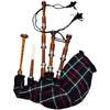 Scottish Great Highland Bagpipe Rosewood Natural Colour Silver Mackenzie Tartan
