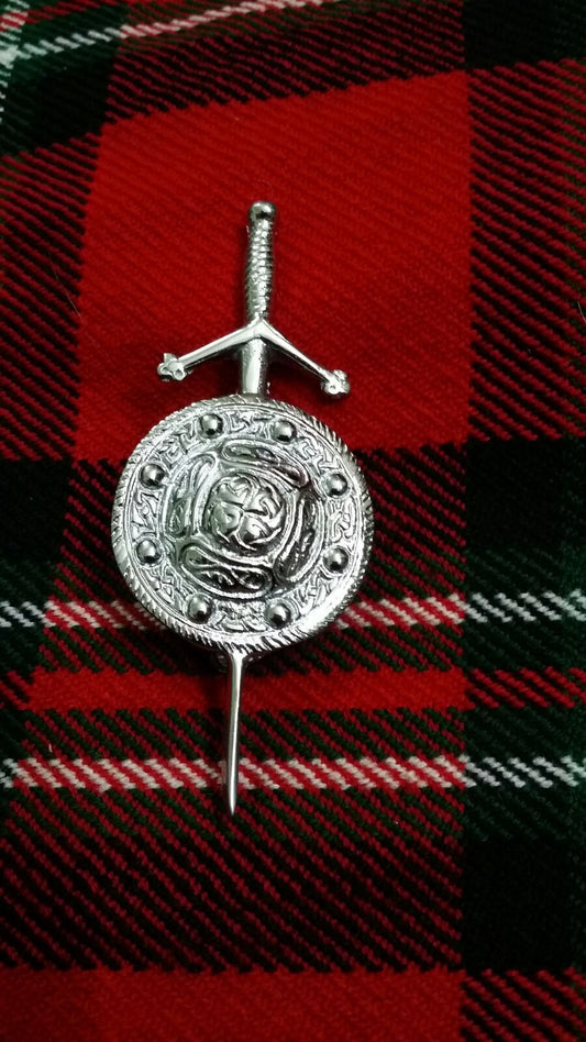 TC Highland Kilt Pin Chrome Finish 3.5"/Celtic kilt pin chrome finish/kilt Pins