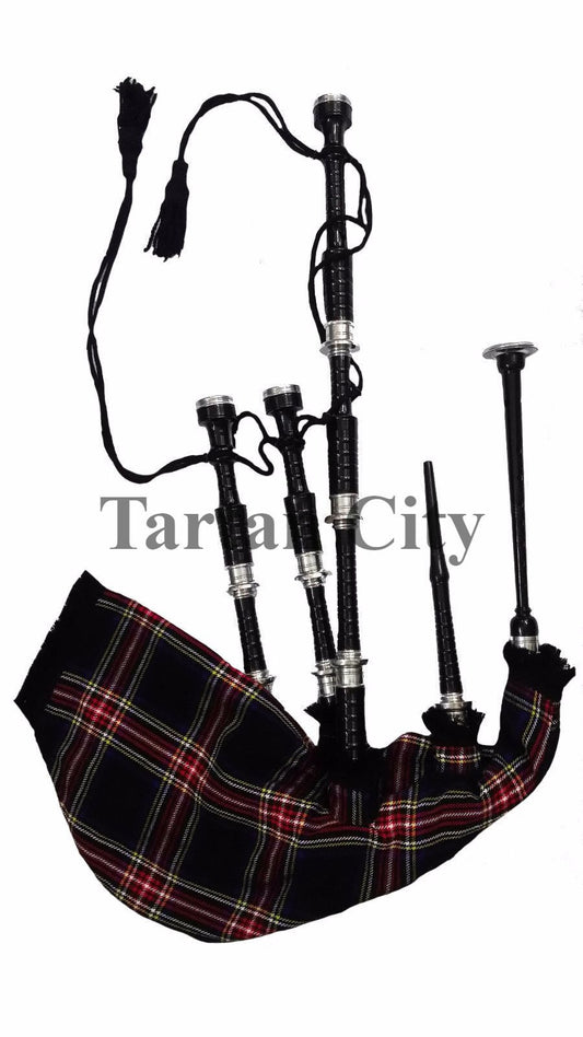 TC Great Highland Bagpipe Black Silver/highland bagpipe Rosewood black Freereed