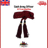 American Civil War Confederate Sash - Maroon Silk Army Officers by Tartancity