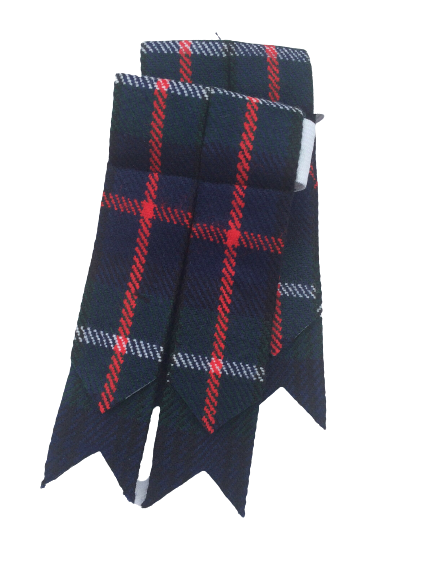 Scottish Kilt Hose Sock Flashes Garters Pointed Various Highland Wear-Tc