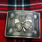 TC Men’s Kilt Belt Buckle Celtic Knot Work Antique/kilt Buckle Irish Shamrock