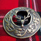 TC Stag Head Fly Plaid Brooch Antique Finish/Kilt Stag Deer Head
