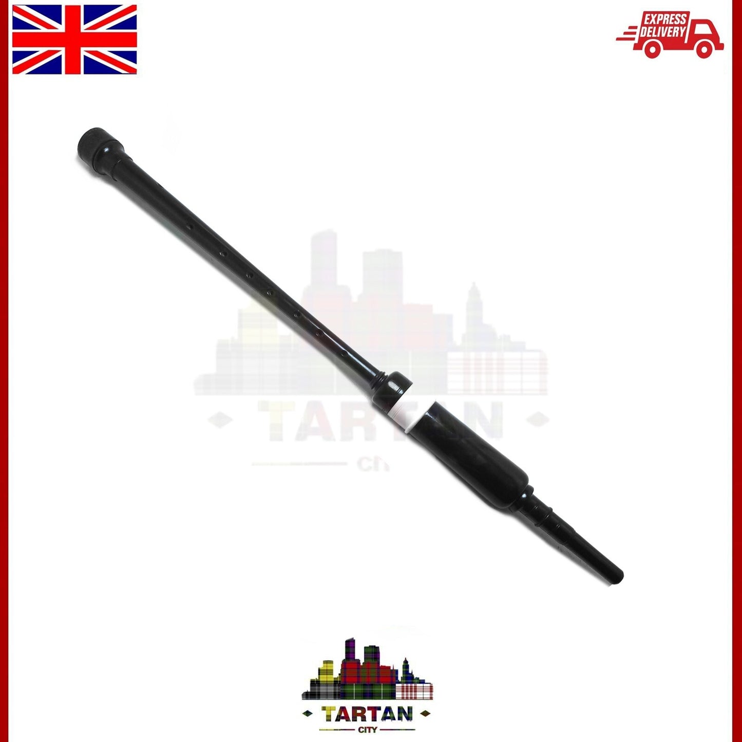 Tartancity 22" Rosewood Practice Chanter with Reeds – Bagpipe for Beginners