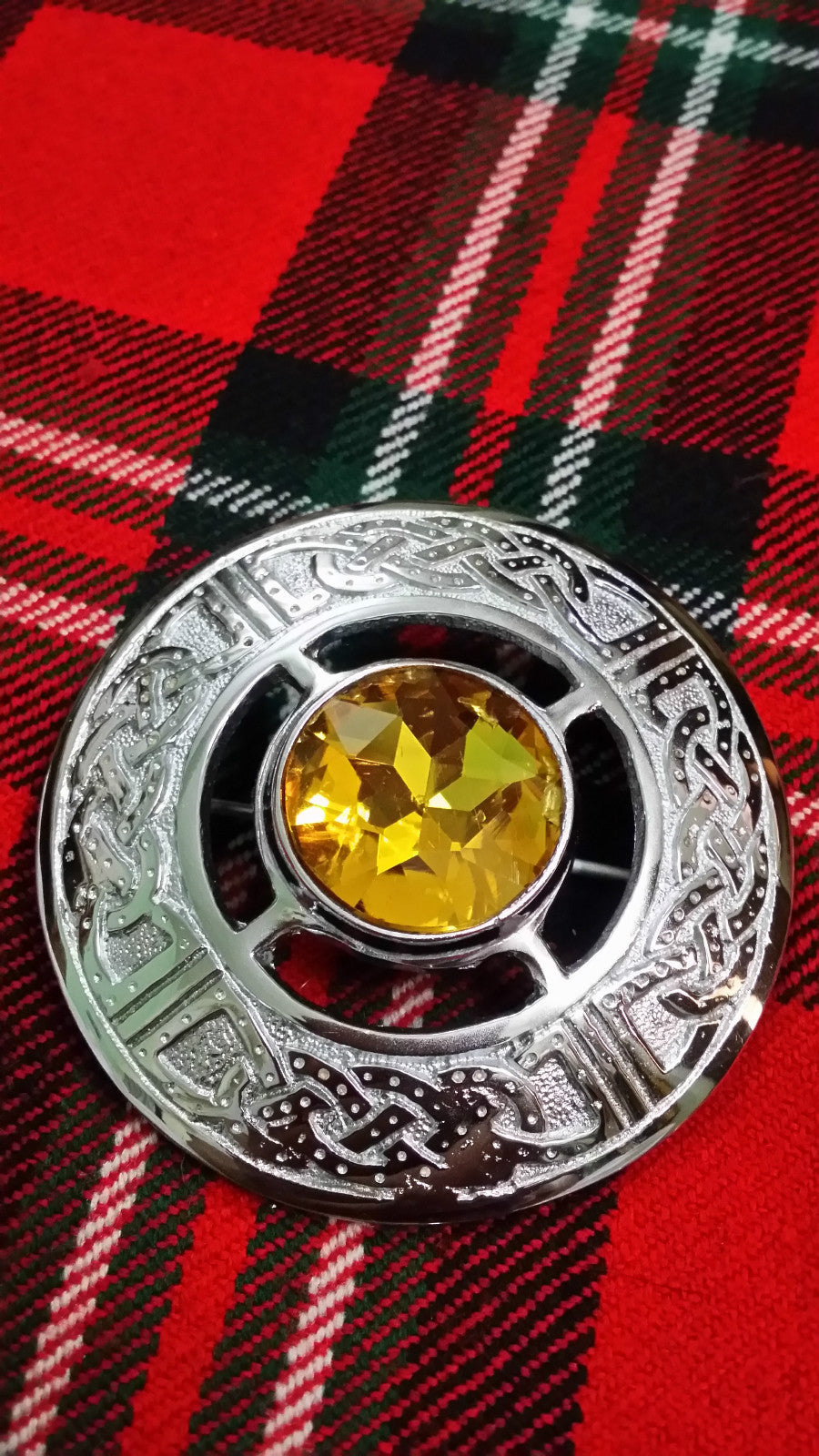 TC Men’s Kilt Fly Plaid Brooches Celtic Design Various Colors/Ladies Brooch Pins