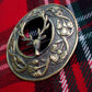 TC Stag Head Fly Plaid Brooch Antique Finish/Kilt Stag Deer Head