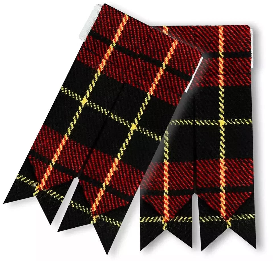 TC Highland Kilt Hose Sock Flashes Garter flashes tartan Pattern
