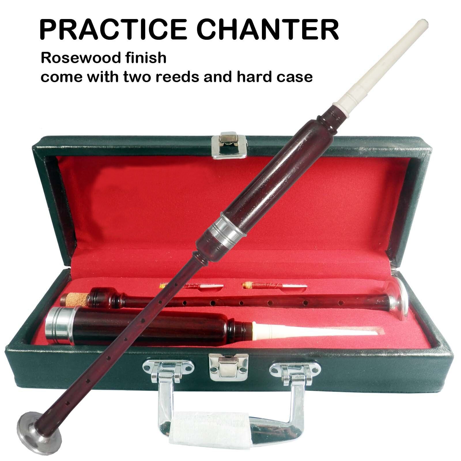 TC Scottish Highland BagPipe Practice Chanter, Carrying case & Reeds