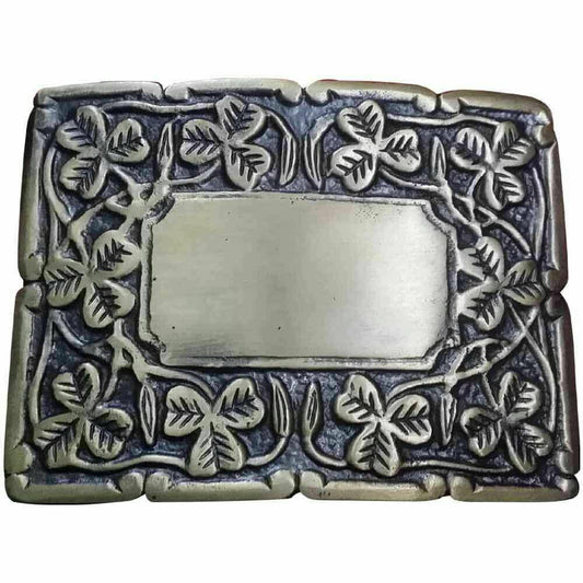 TC Deluxe Thistle Design Kilt Belt Buckle/Irish Shamrock Kilt belt Buckles
