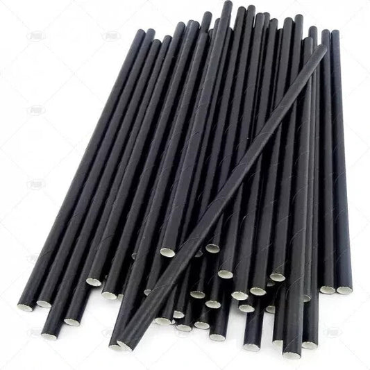 Disposable Paper Straws - Bio-Degradable - Eco-Friendly - 8" (20cm) - 250/Box