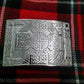 Highland Kilt Belt Buckle Cross Knot Work Chrome Finish/Celtic kilt Buckle