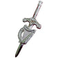 Traditional Celtic Harp Kilt Pin – 3.5” Chrome – Ideal for Scottish & Irish kilt