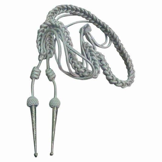 Army Aiguillette Silver Wire Cord/US Officer Military/Navy Aiguillett-TC