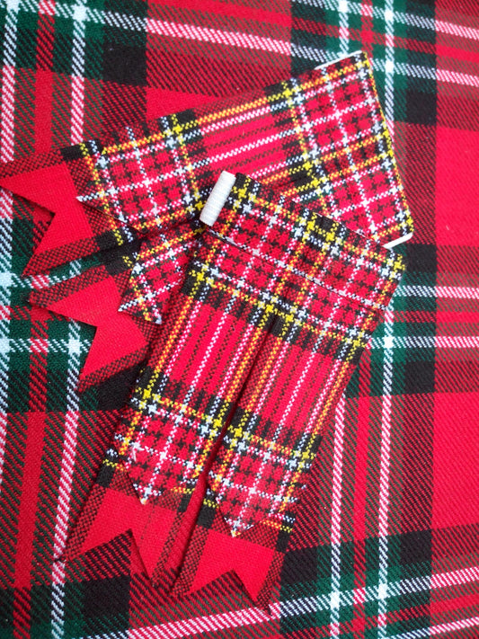 T.C New Pair Royal Stewart Tartan Kilt Sock Flashes/tartan Kilt Hose Flashes