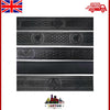" TC Goffrato Nero Pelle Cintura Kilt - Celtic / Cardo / Massonico "