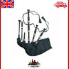 TartanCity Bagpipes - Black Rosewood & Silver Mounts with Tartan Cover