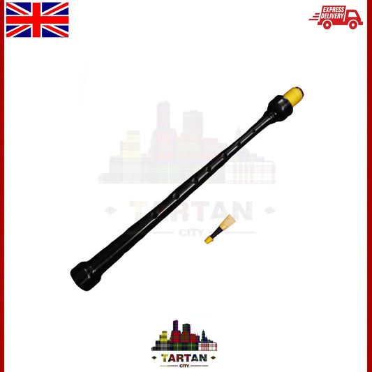 Tartancity Black Chanter & Reed Set for Highland Bagpipes – High-Quality Sound
