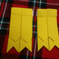 TC New Men’s Kilt Sock Flashes Yellow Tartan/Scottish Kilt Hose Flashes yellow