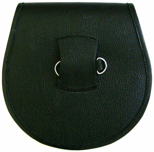 Crocodile Finish Leather Sporran with Thistle Tradtional Scottish Wallet Kilt-Tc