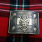 TC Men’s Kilt Belt Buckle Celtic Knot Work Antique/Highland kilt Buckle Thistle