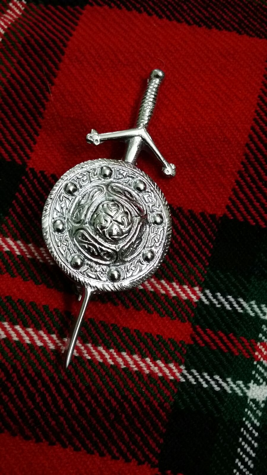 TC Highland Kilt Pin Chrome Finish 3.5"/Celtic kilt pin chrome finish/kilt Pins