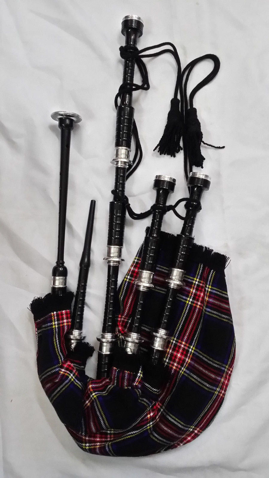 TC Great Highland Bagpipe Black Silver/highland bagpipe Rosewood black Freereed