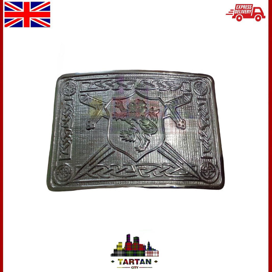 Tartancity - Men's Kilt Belt Buckle - Scottish Lion Rampant & Saltire Design