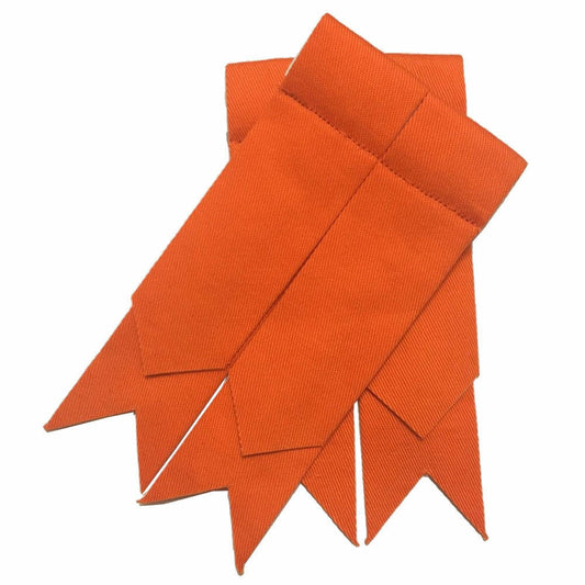 TC Men's Kilt Sock Flashes Plain Orange/Highland Kilt Hose Flashes/kilt flashes