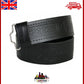 " TC en Relief Cuir Noir Ceinture Kilt - Celtique/Chardon/Maçonnique "