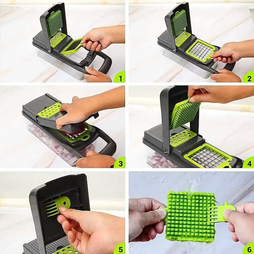 TC16in1 Vegetable Chopper Kitchen Mandoline vegetable Cutter Slicer Fruit Dicer