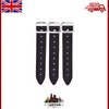 Genuine Leather Kilt Straps With Buckle 7" Extender 1.25" wide 3x Black Strap