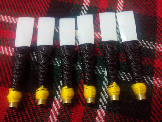 New Scottish Bagpipe Practice Chanter Synthetic Reed/Practice Chanter Reeds 6pcs