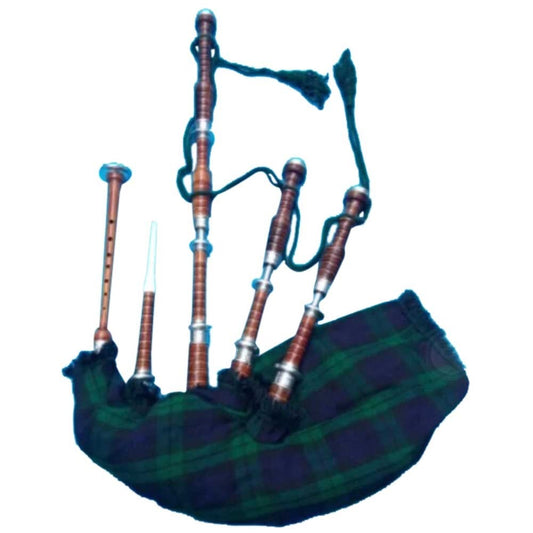 TC Highland Bagpipes Rosewood Natural Silver Ferrules/Irish bagpipes Black Watch