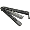 3 Colours New Metal Practice Balisong Butterfly Comb Cool Sports Tool UK